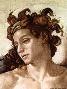 Michelangelo Buonarroti Ignudo oil on canvas